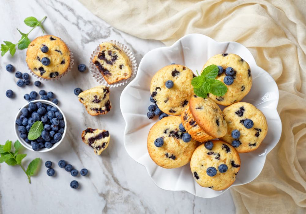 Muffins de arándanos