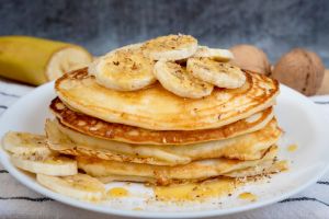 Panqueques de avena con banano